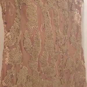 nude sequence and sheer dress